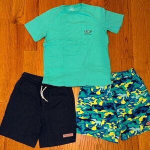 Boys’ Vineyard Vines tshirt, shorts and bathing suit (small 8/10)